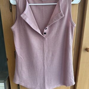 Pink Sleeveless Women's Top